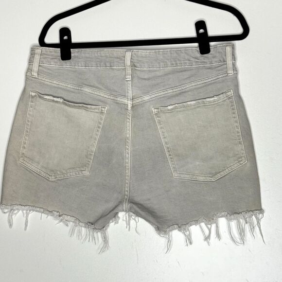 Old Navy High-Waisted OG Straight Pop-Color Jean Cut-Off Shorts Women's Size 12 - Picture 6 of 7
